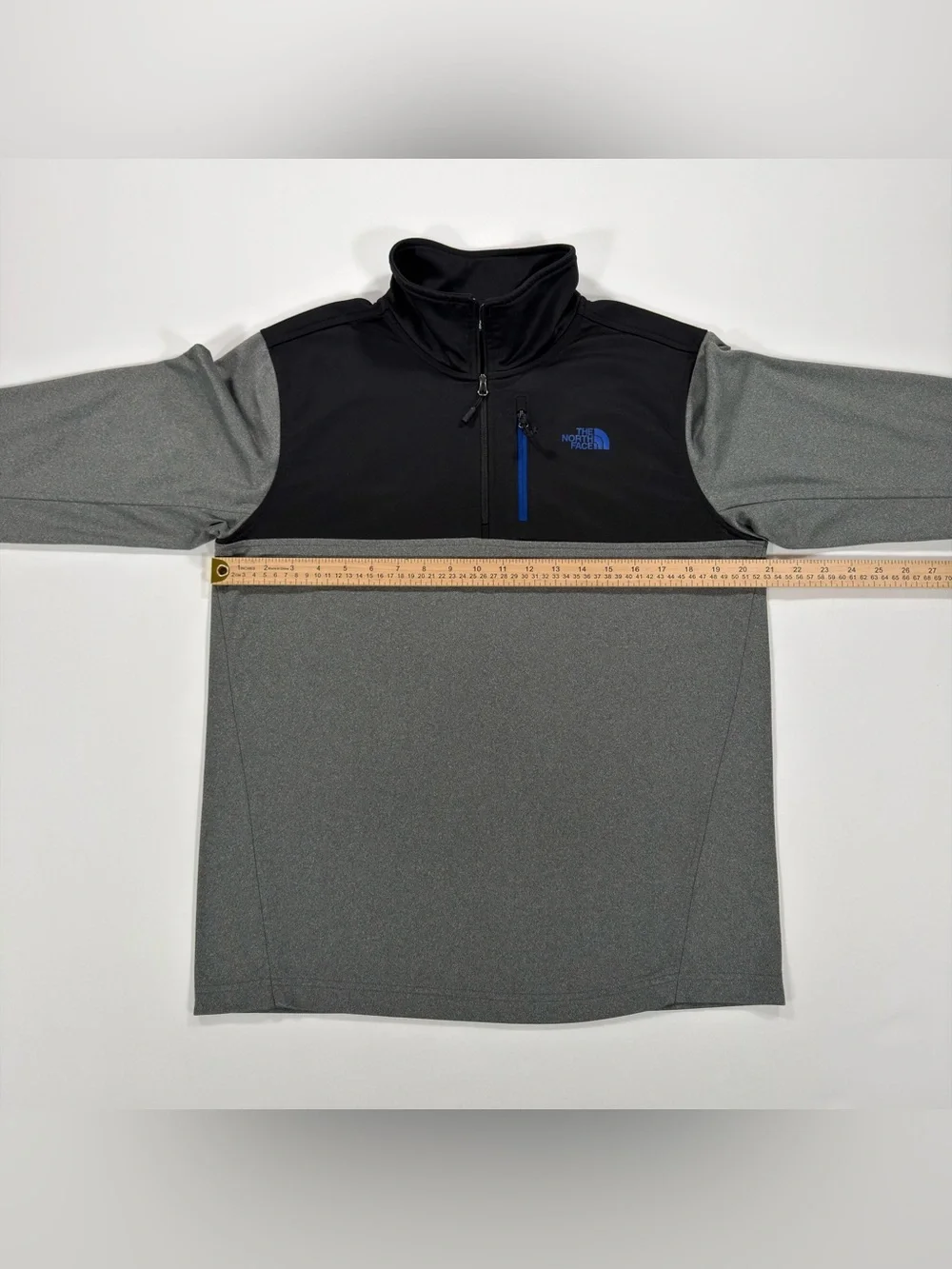 The North Face Gordon Lyons 1/4 Zip Fleece Pullover Sweater Gray Mens Medium M